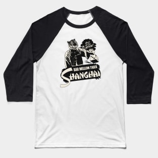 Vintage Shanghai Tiger Dive Bar Baseball T-Shirt